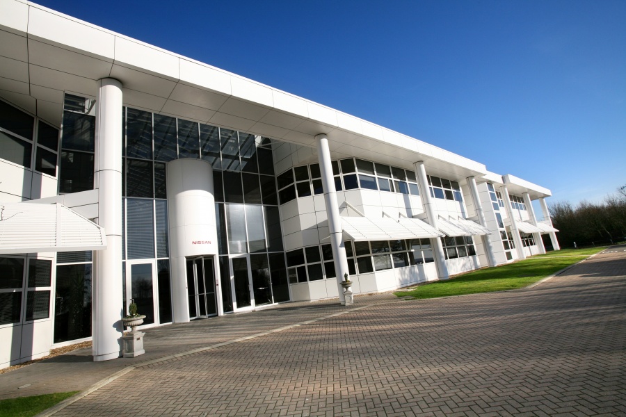 A visit to Nissan technical centre for European operations in Cranfield, England.